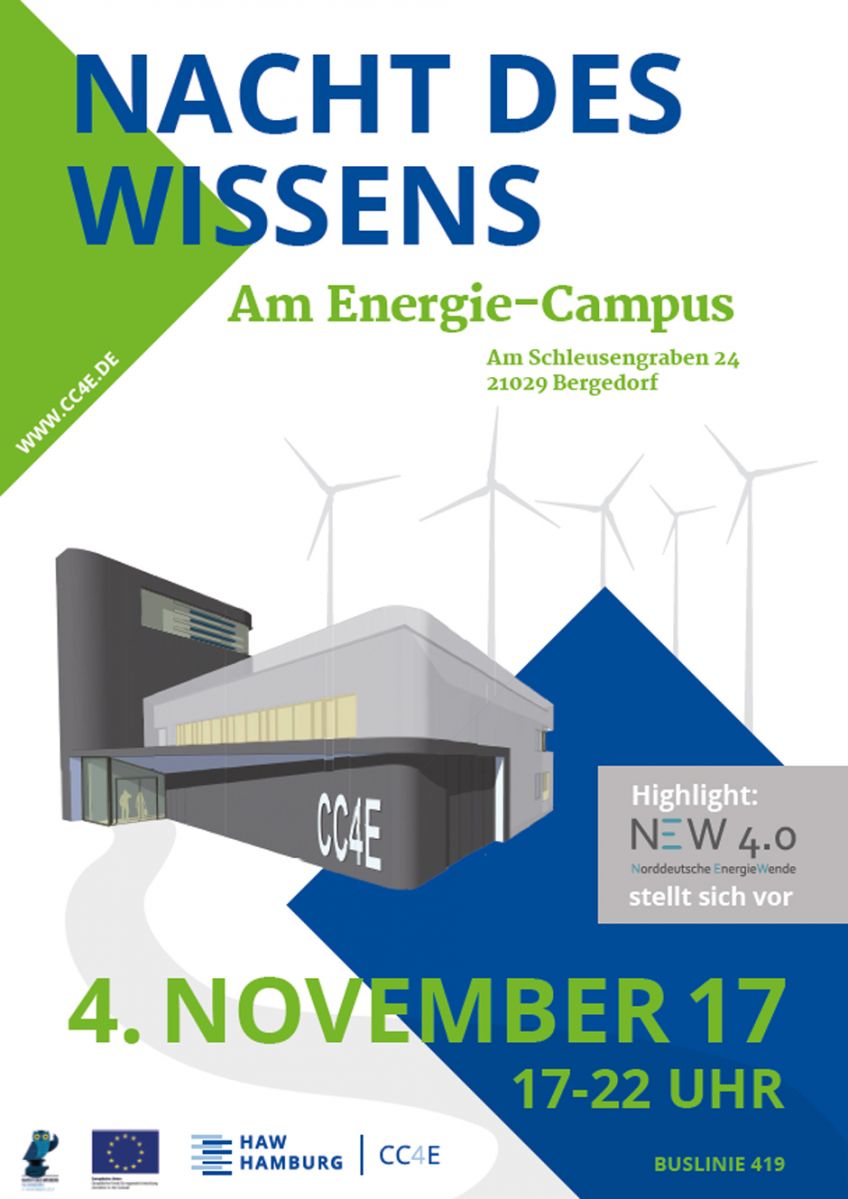 Nacht des Wissens am Technologiezentrum Energie-Campus am 4. November 2017
